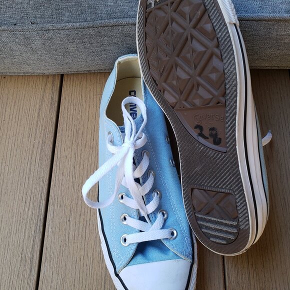 EUC CTAS Converse old school low ox 149524F Tiff Beach Blue (9W - 7M) KICKS - Picture 6 of 7